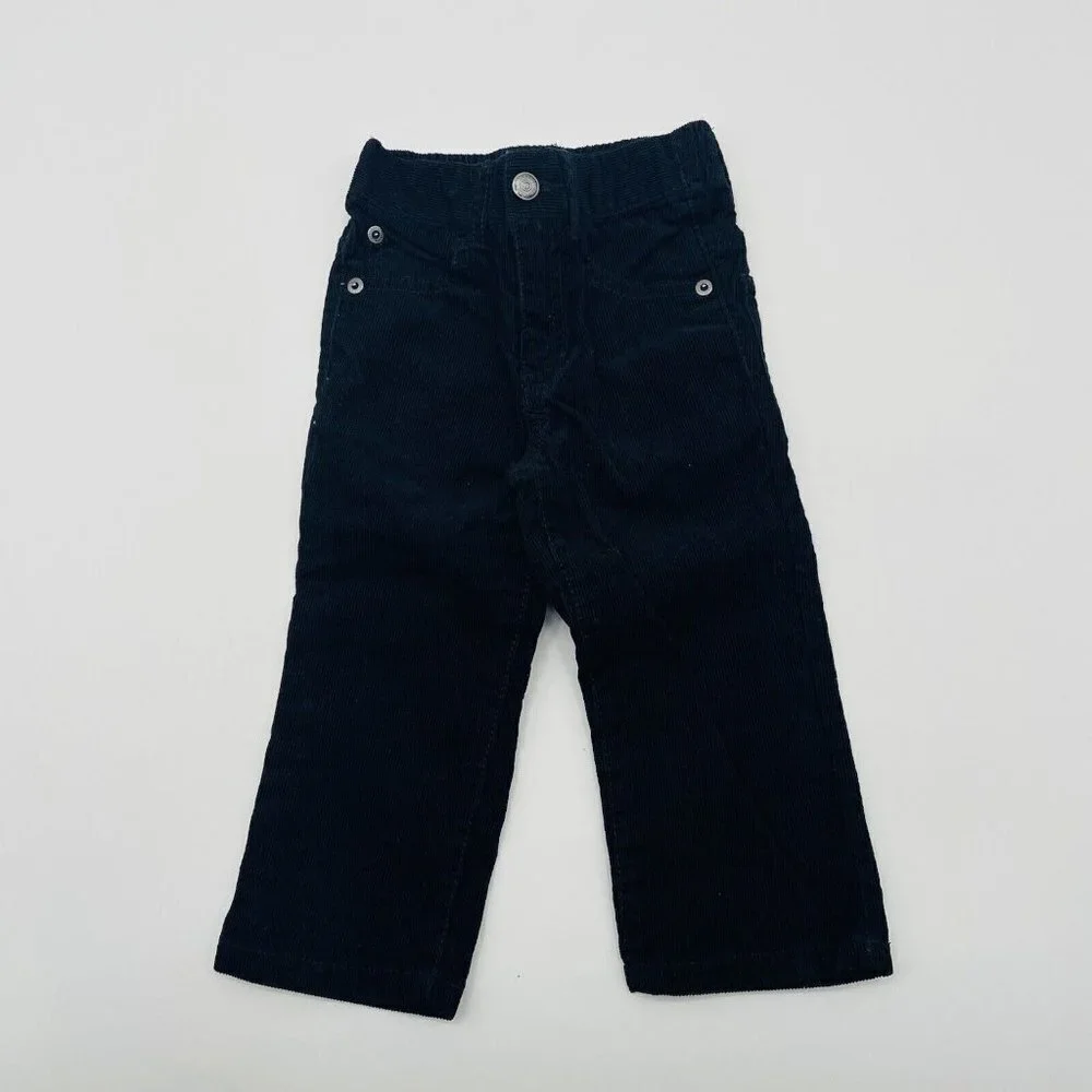 Gymboree Baby Boys Size 18-24‎ Months Stretch Waist Corduroy Pants in Black 372